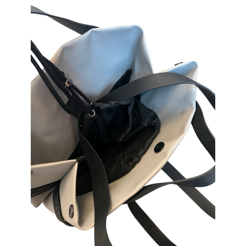 Rains Cream and Black Minimalist Backpack - Picture 6 of 10